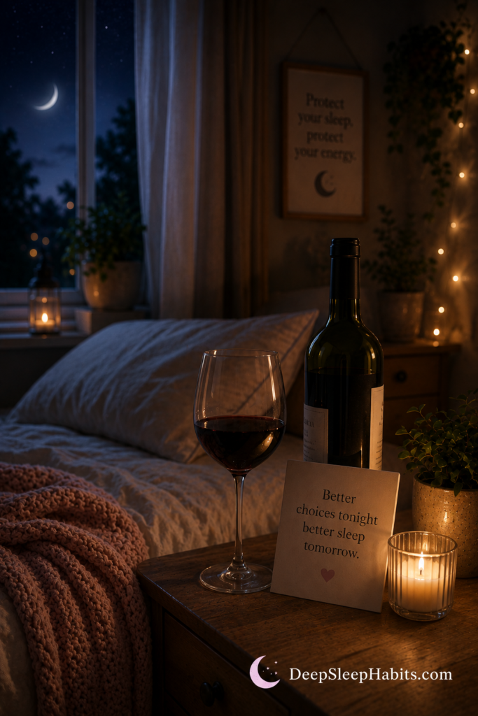 Hard to sleep in hot weather - Avoid Alcohol Before Bed