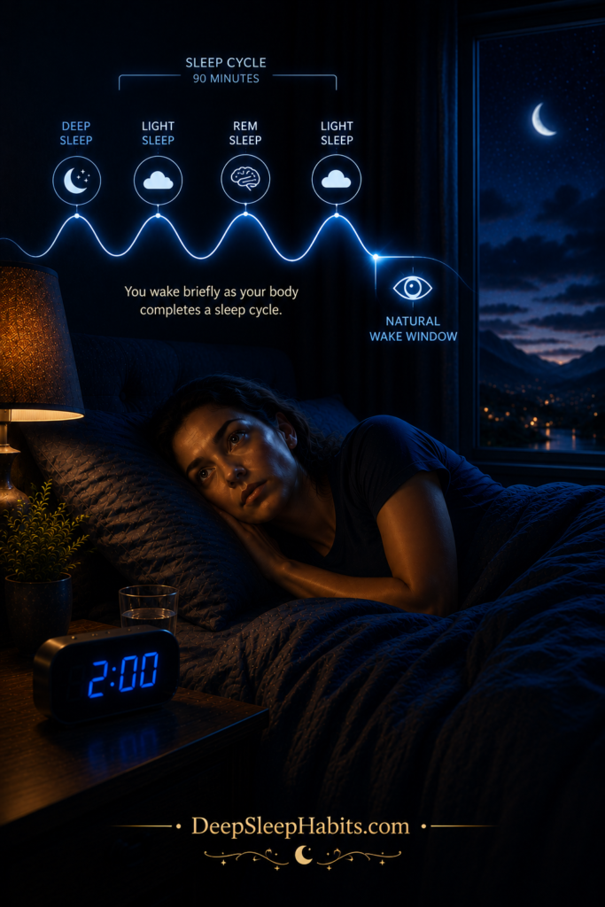 wake up every 2 hours at night- sleep cycle is ending 