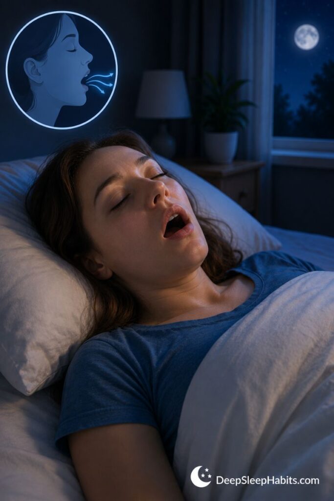 wake up with a dry mouth - sleeping with your mouth open