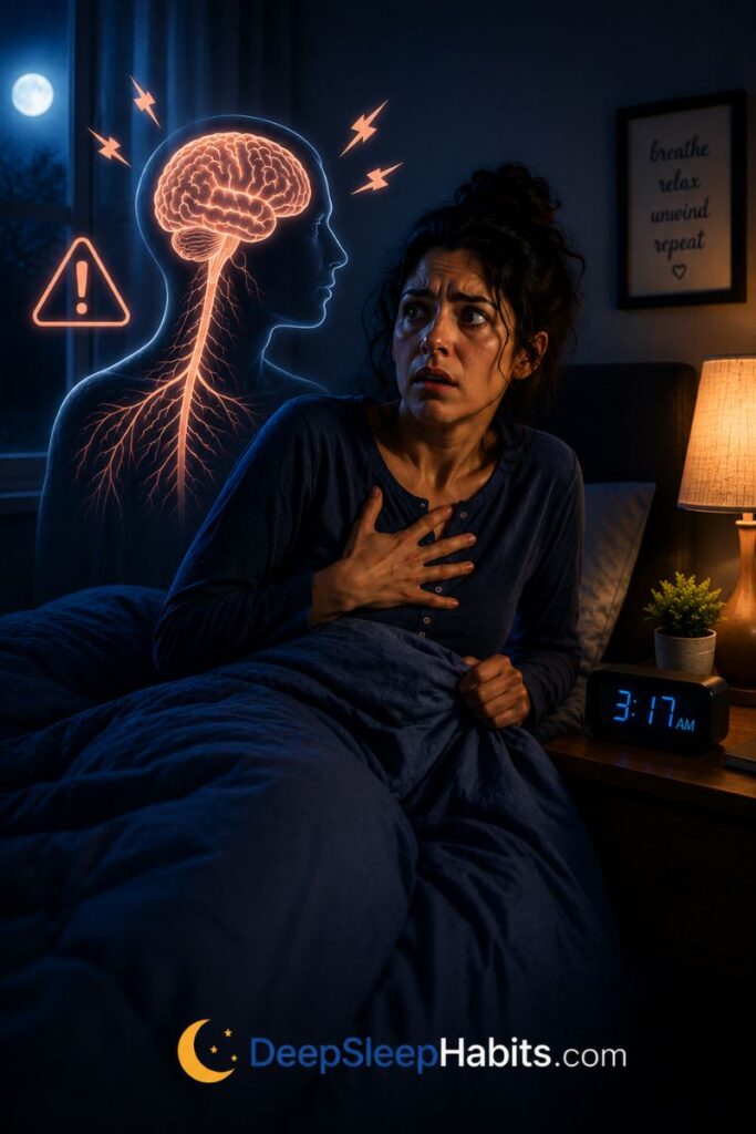 wake up scared at night - your nervous system ma be overreacting