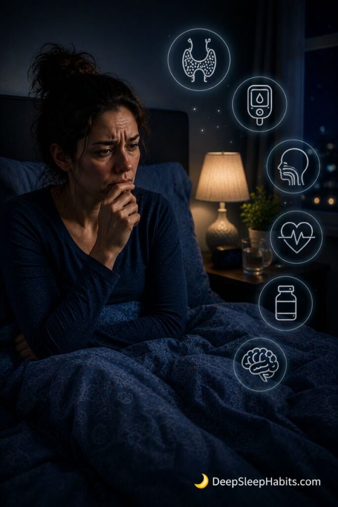 why do i wake up with a racing heart - An underlying medical condition could be the cause