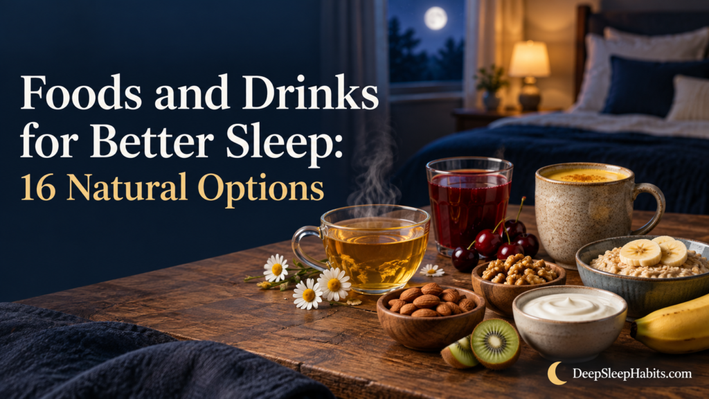 foods and drinks for better sleep