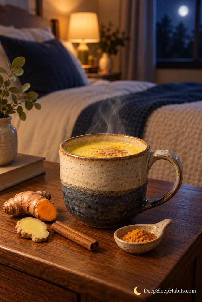 nighttime drinks for sleep - golden milk