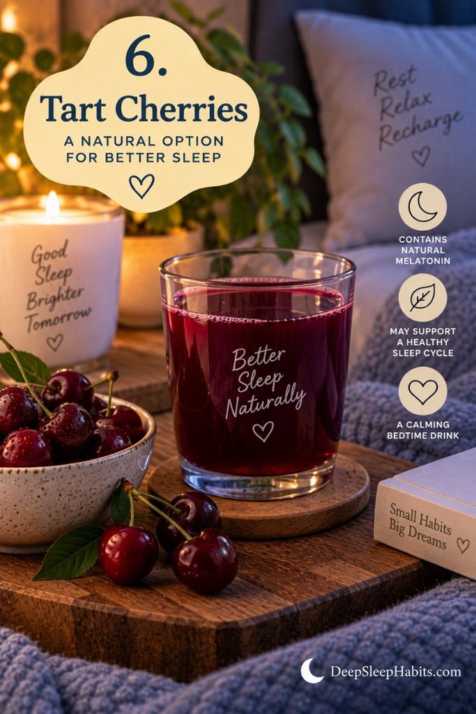 foods for sleep - tart cherries