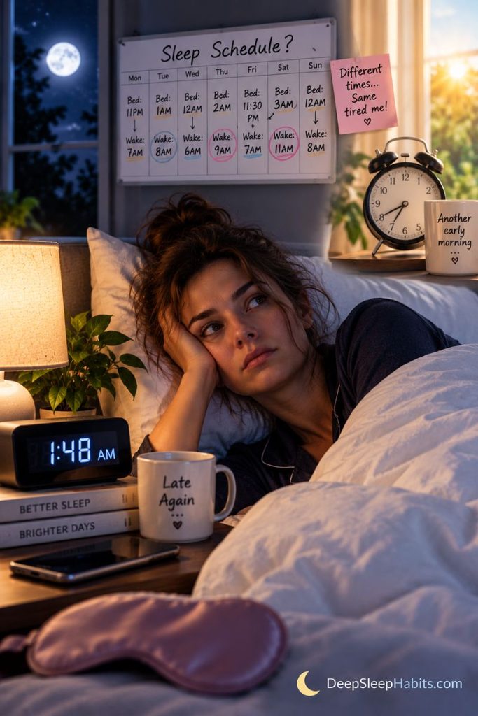 why am i echausted after sleeping - An Inconsistent Sleep Schedule Can Affect How Rested You Feel 