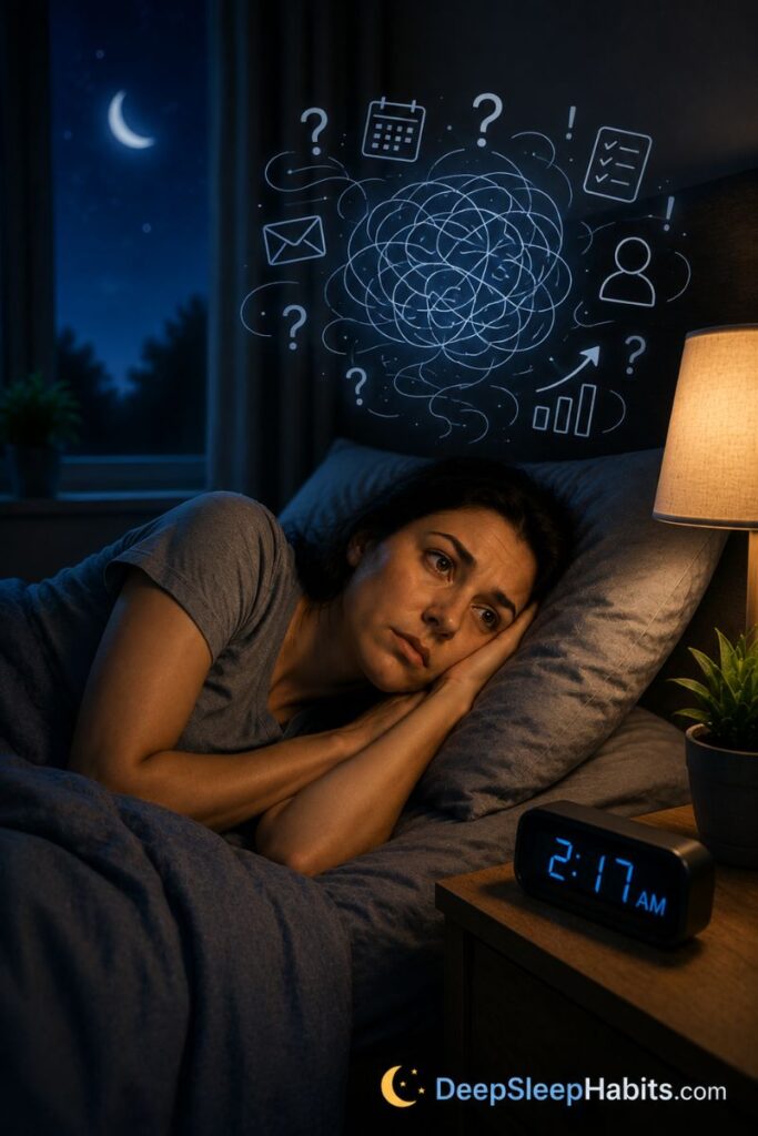 can`t go back to sleep - Your Mind Starts Racing After You Wake Up 