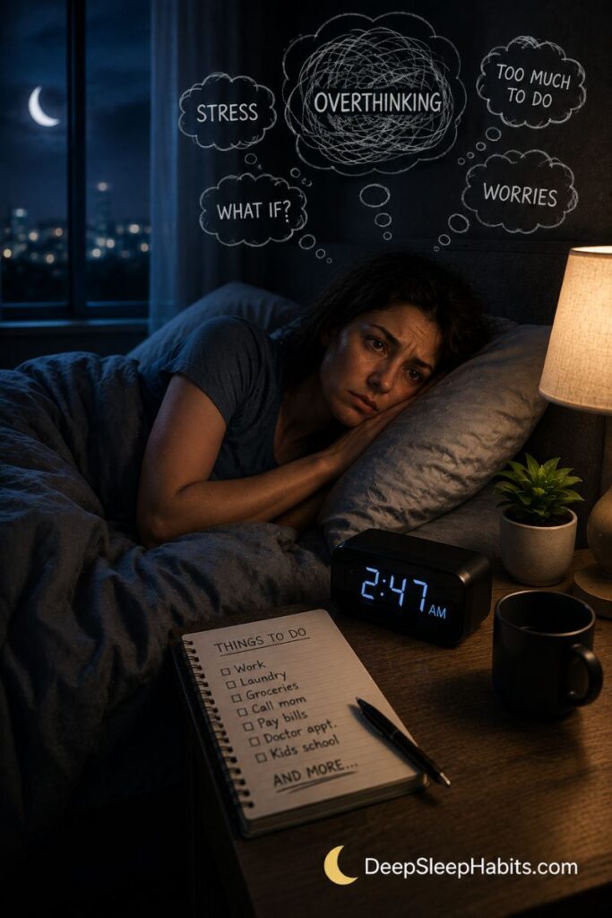 restless sleep - Stress and Anxiety Can Keep Your Mind Active