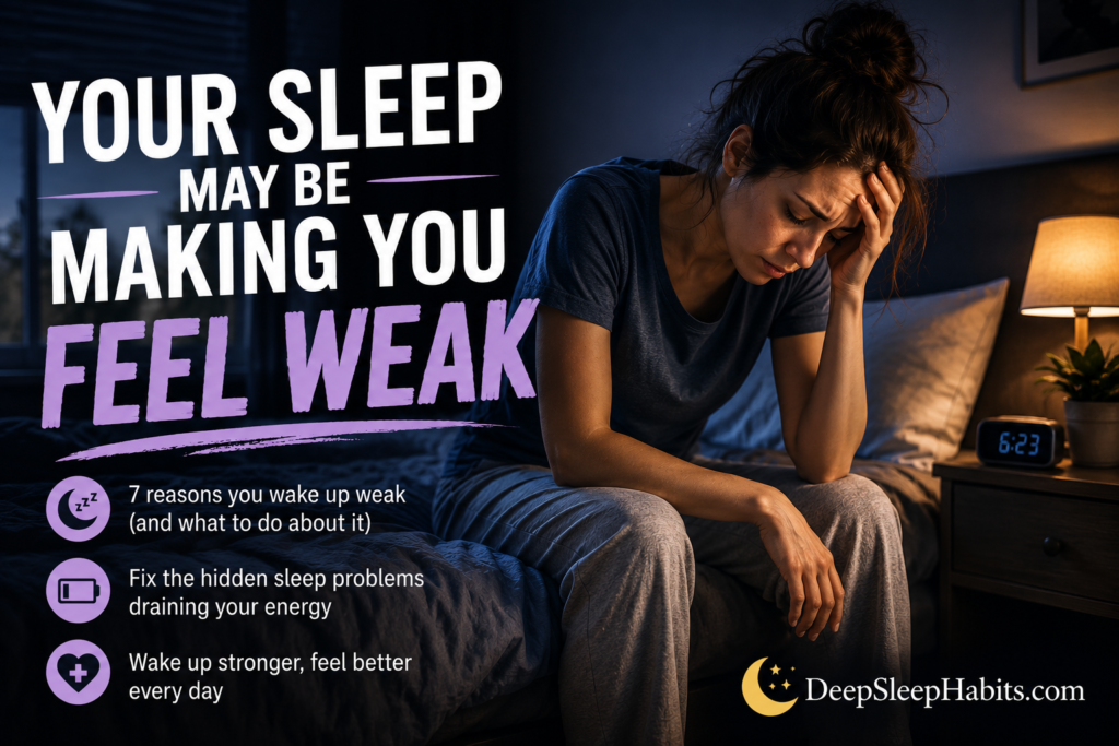wake up feeling weak